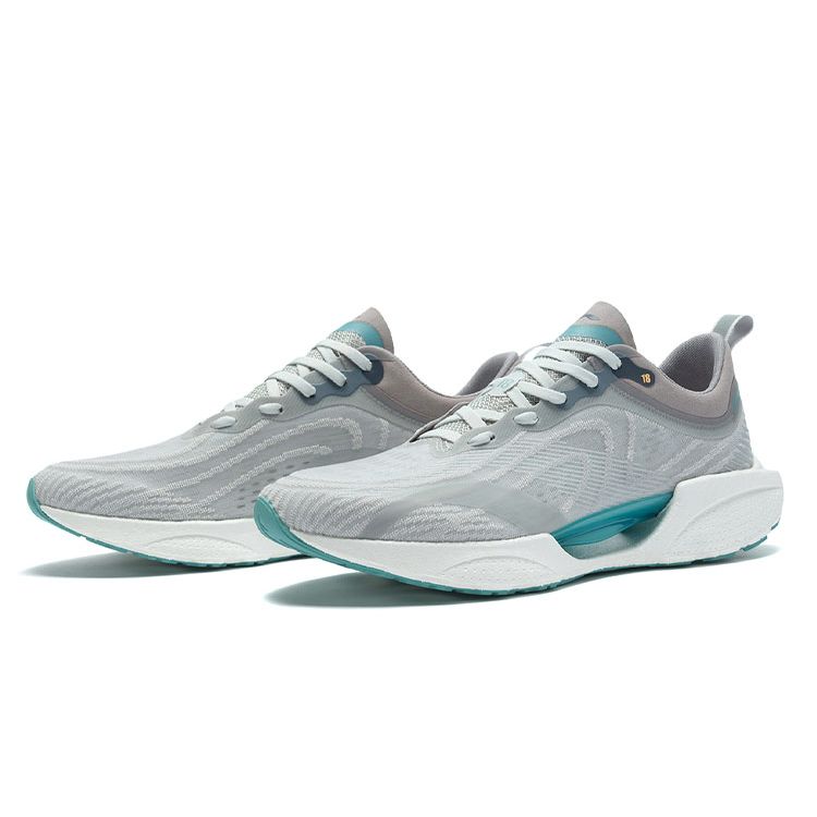 Li-Ning Суперлегкие кроссовки 18 для бега мужские кроссовки серо-синие ARMR007-7