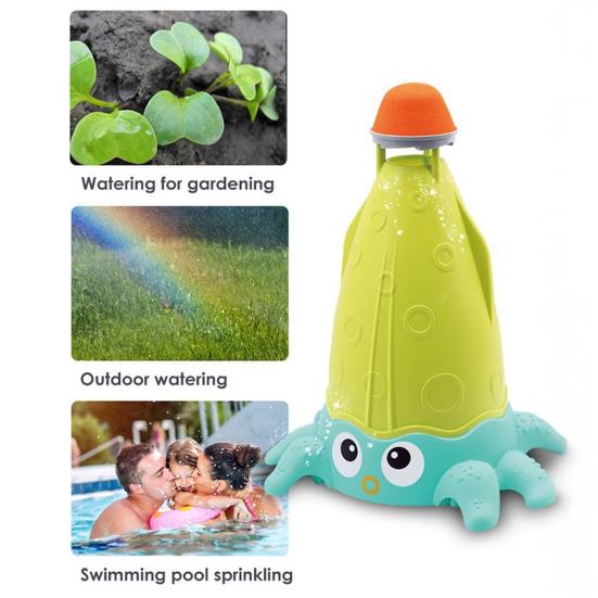 Octopus Water Spray Toy for Kids 360 Degree Rotary Spinning Rockets Sprinkler Summer Fun Water Toy for Toddlers Boys Girls