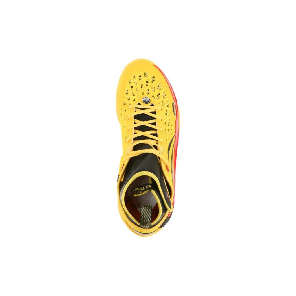 Li Ning 808 2 ULTRA Амортизация Скользкие Устойчивые к истиранию Высокие Баскетбольные Кроссовки Мужские Желтый Черный ABAT007-5