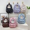 New Labobo Junior High School Student Schoolbags Cute Cartoon Burden Reduction Girl Backpacks High Quality Nylon Waterproof Double Shoulder Book Bag