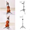 Компактный держатель для скрипки с регулируемой высотой и подставкой для смычка для выступлений
