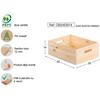 Caisse En Bois De Rangement 40 X 30 X 14 Cm