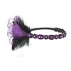 Rhinestone Vintage Hairband Cocktail Party Women Hairband Feather Flapper Headband  Festival
