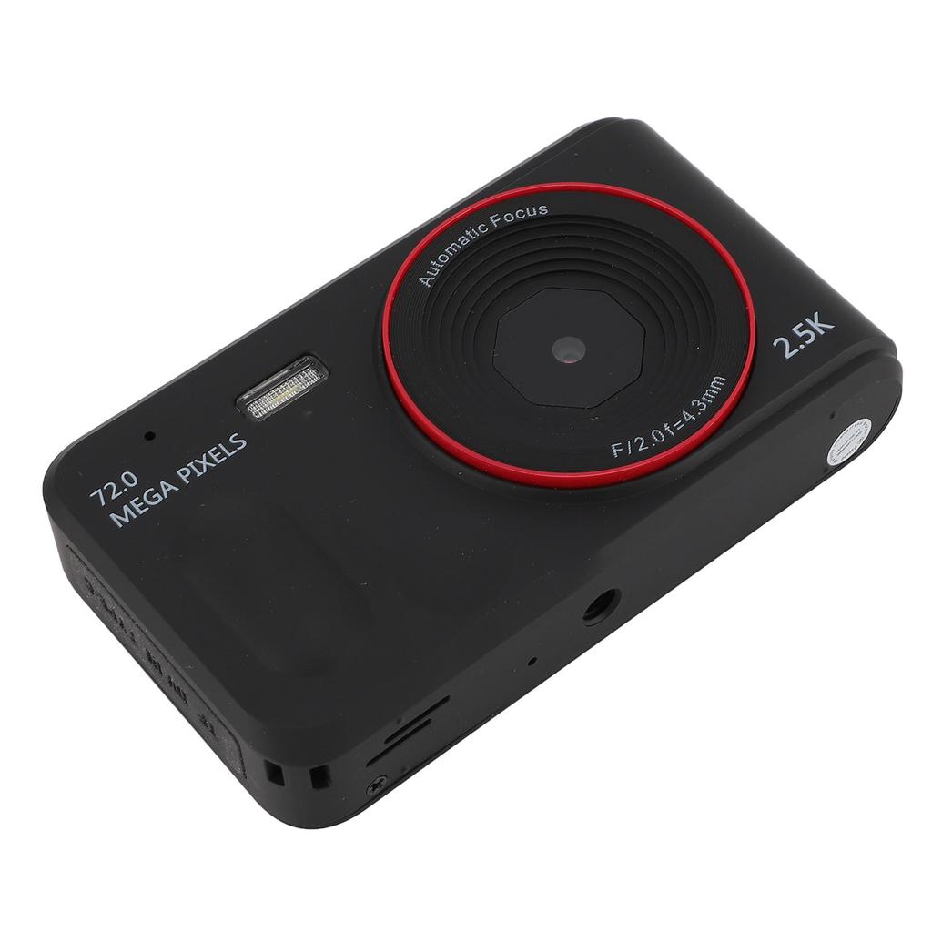 Digital Camera 2.5K 72MP 16x Zoom 2.4 Inch Display Auto Focus Compact Video Camera MP3 Player with