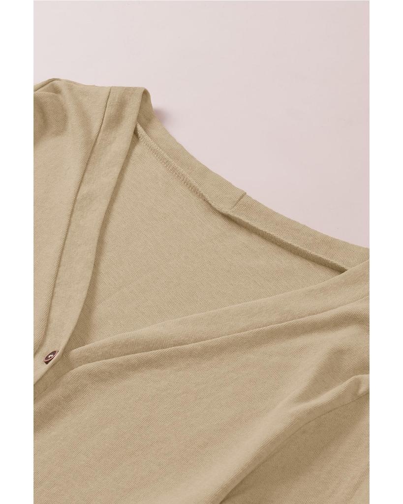 Azura Exchange Кардиган с открытым передом и пуговицами