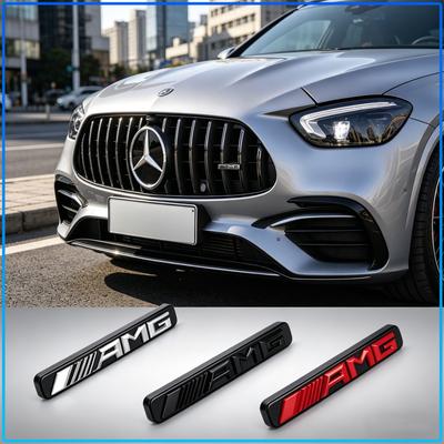 1 шт. Значок-эмблема решетки радиатора автомобиля Логотип AMG Аксессуары Для Mercedes benz W204 W203 W212 W211 W124 W210 GLC GLE E CLA GLA W205 W211 W213