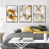 Black Gold Line Abstract Wall Art Canvas Painting Nordic Minimalist Posters and Prints Modern Picture for Living Room Home Decor