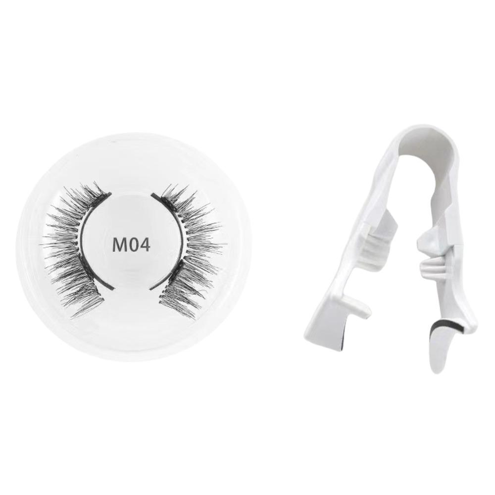 Glue Free Magnetic Eyelashes with Clip DIY False Eyelash Clusters Lady Makeup Tools