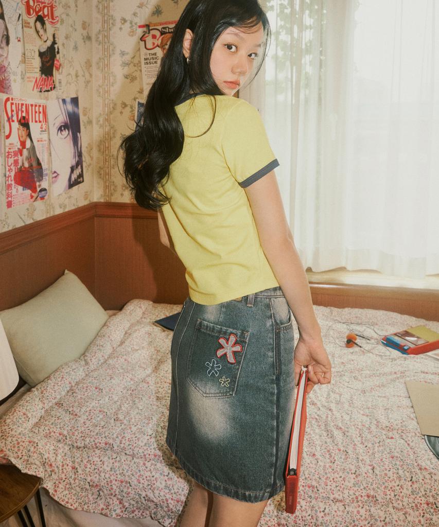 1993 Studio W Denim Mini Skirt_Blue