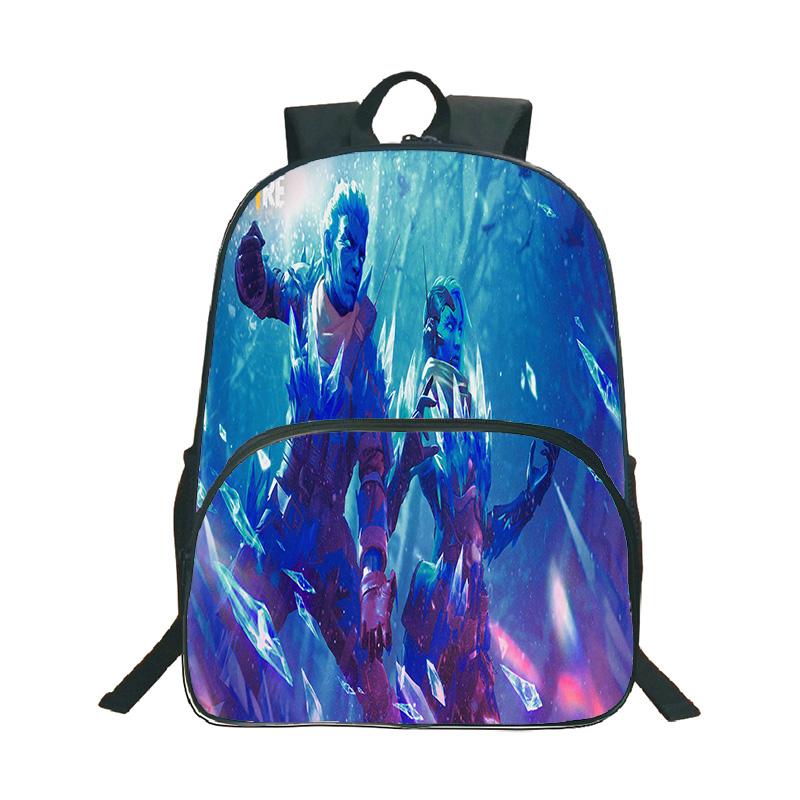 Shooting Game Free Fire 3D Print Backpack Boy Girl Casual Schoolbag Student Waterproof Knapsack Cartoon Pattern Backpacks