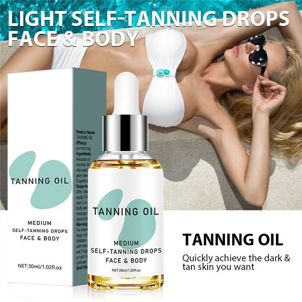 Self Tanning DropsModerate Tan - Color Self Tan Drops For Gradual Glow Vegan And Free 1.01 Fl Oz/30ml