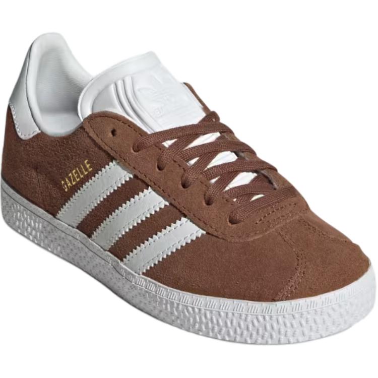 adidas Кроссовки Gazelle C Preloved Brown Kids Cloud-White Gold-Metallic IF9807