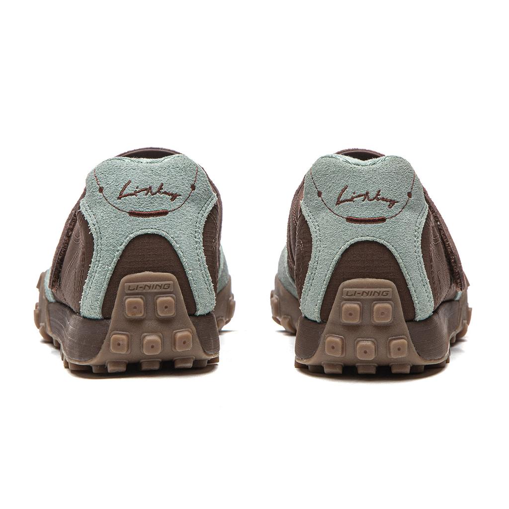Li Ning Mary Sports Удобные износостойкие дышащие низкие повседневные кроссовки для женщин Коричневые AGLW064-5