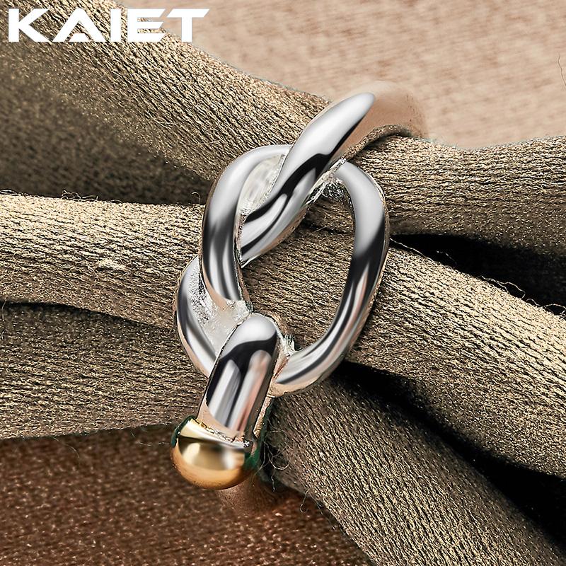 Серебро 925 пробы Кольцо Kink 7-10 для Женщин Любовника Вечеринки Модные Аксессуары Украшения