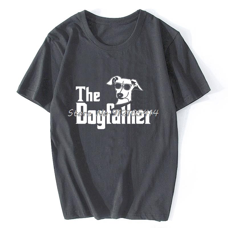 The Dogfather Greyhound Tshirt Short Sleeve Oversized Funny Italian Greyhound Dad Mom Gift For Dog Lovers T Shirt Hip Hop