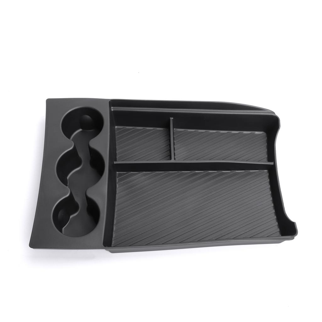 zkfan8 TPE Center Console Lower Layer Storage Box for RIVIAN R1T Car Central Tray Organizer Interior Tidying Practical Auto Accessories