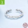 925 Sterling Silver Love Open Ring, Simple Modern Design Fashionable Women'S Ring, Independent Station