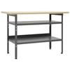 VidaXL Workbench Grey 120x60x85 Cm Steel 145344