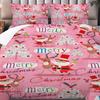 Merry Christmas 3pcs Bedding Set - Soft Polyester Duvet Cover & Pillowcases, Multicolor Print, Perfect for All Seasons - Ideal