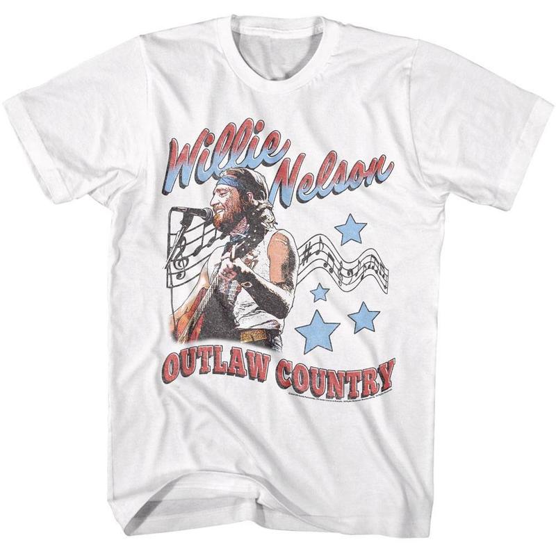 Willie Nelson Outlaw Country Music Unisex T-Shirt Graphic Tee