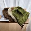 Женская и мужская шапка в стиле хип-хоп, большого размера, однотонная, теплая, мягкая, вязаная, мужская, зимняя, шапка, женская, шапка-бини для девочки