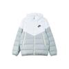 Logo Zip-Up Hooded Down Jacket Men Outerwear White DV0754-100
