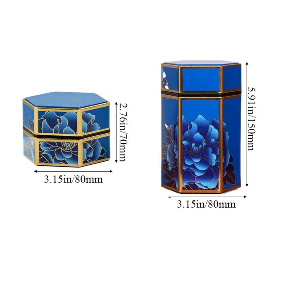 Container Tea Set Accessories Hexagonal Empty Tea Organizer Tea Pot Tea Storage Tank Tea Box