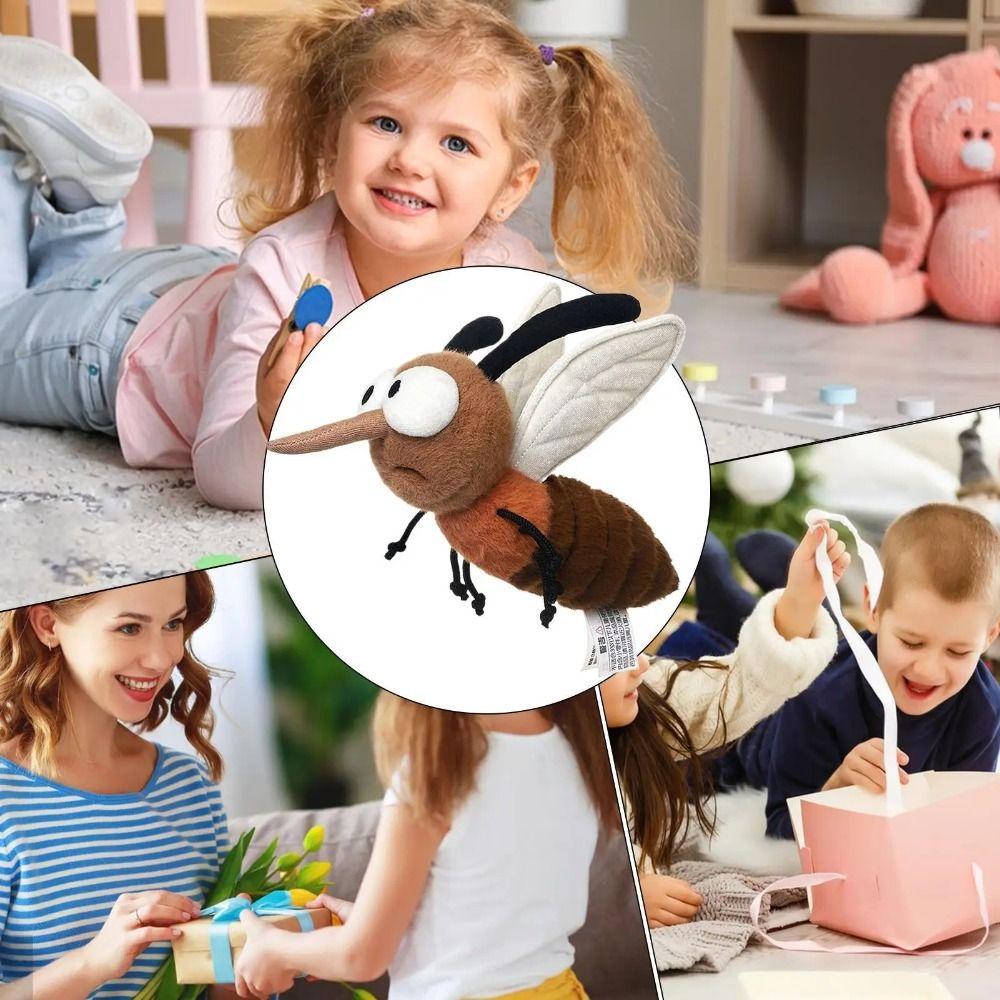Stuffed Animal Mosquito Plushie Home Decoration Stuffed Mosquito Halloween Gift