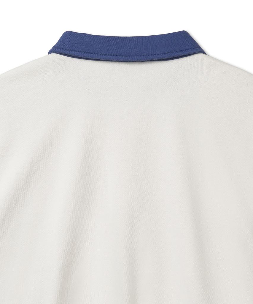 POLO RALPH LAUREN Флисовый пуловер с полумолнией и флагом с логотипом W - Белый цвет палубы