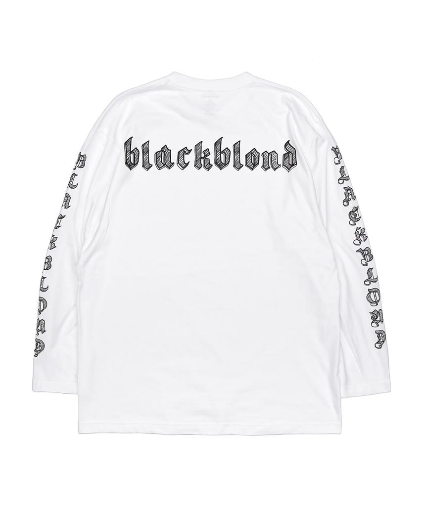 BLACKBLOND Vividi Sketch Логотип Футболка с длинным рукавом (белый)