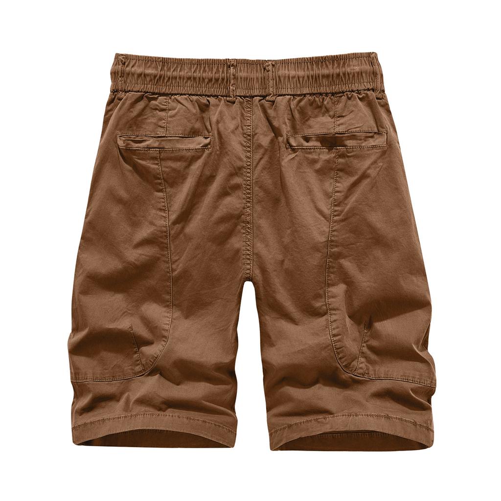 Мужские повседневные цветные карманные пляжные рабочие брюки-карго на открытом воздухе, шорты, брюки