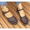 Retro Handmade Soft Leather Flat Sandals 2025 Summer New Casual Versatile Comfortable Soft Sole Women's Flat Shoes