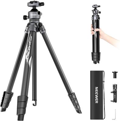 NEEWER LITETRIP LT07 Трекинговый штатив 156 см из алюминия, легкий, с низкопрофильной шаровой площадкой QR, совместимый со штативом для камеры Peak Design Capture V3 Dual
