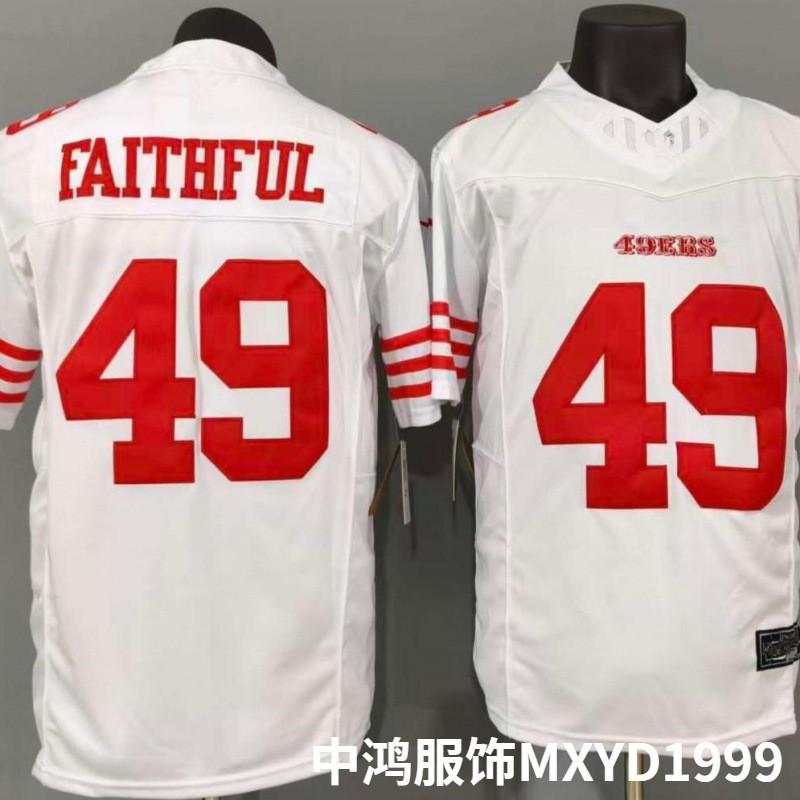 San Francisco 49ers 49 White Regular Fit Football Jersey Fans