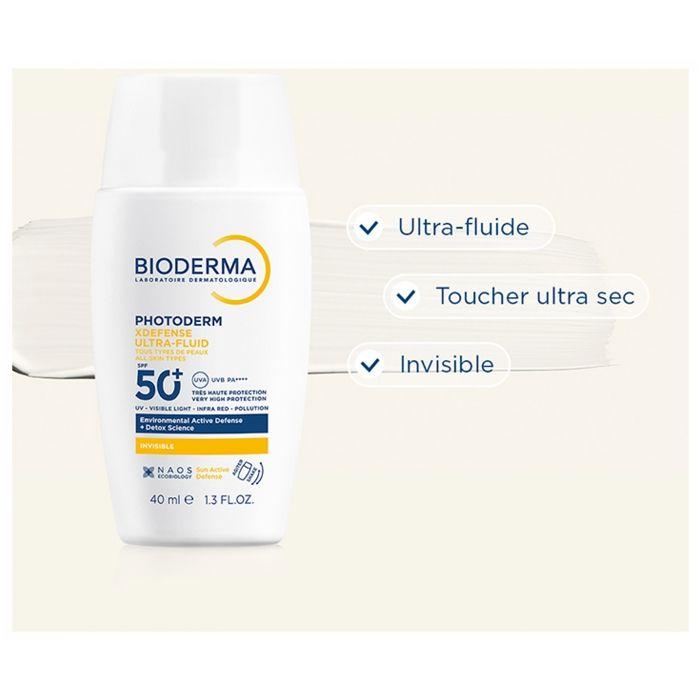 Bioderma Photoderm XDefense Ultra-Fluid SPF50+ Tous Types de Peaux 40 ml
