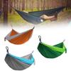 Двойной нейлоновый гамак из парашютной ткани для кемпинга на открытом воздухе и портативного использования