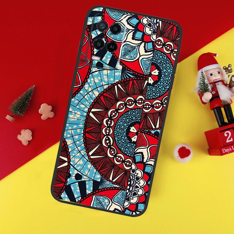 Чехол с африканским восковым принтом для Oppo A5 A6 Pro A15 A57 A17 A54 A74 A94 A76 A16 A96 A40 A60 A80 A18 A38 A58 A78 A98