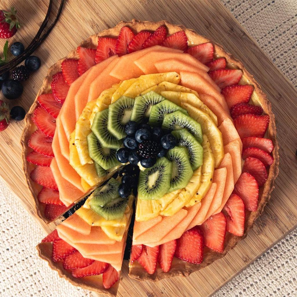 11 Inch 9 Inch Round Tart Pans 4 Inch Mini Tart Pans with Removable Bottom. Quiche Pan with Non-Stick Coating, Rugged Carbon Steel.Set of 4