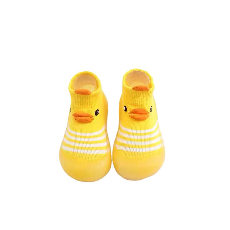 Мягкая детская обувь для малышей, детские туфли, носки-тапочки, детская обувь с рисунком, нескользящая резиновая подошва, детские туфли, мягкие вязаные