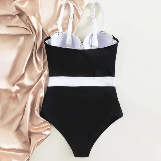 Convenient Women Swimwear Easy To Wear Slim Style Nylon Stretchy Fine Texture Women Swimwear for Beach