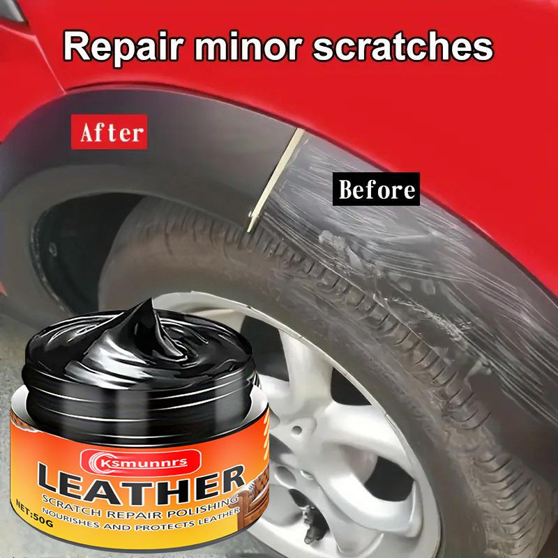 Scratch Remover & Interior/Exterior Repair Wax - Plastic Black Gloss Paste, Interior Refurbishing Paste, Suitable for Cars, Truc