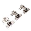 3Pcs Folding Hinges Zinc Alloy 180 Degree Integral Short Arm Hinge Set Hardware for Cabinet Wardrobe Door Table