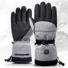 Winter Electric Heated Gloves Hand Warmer Heating Glove With 2 Battery Box Rechargeable Waterproof Thermal Gloves for Hiking Ski