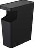 Yamazaki Tower Dustbin & Side Table, Black, W38 X D18.5 X H45cm, Trash Can, Nightstand, 3989