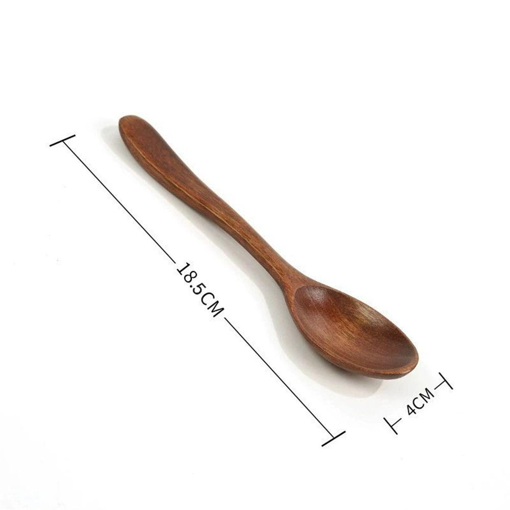 Ретро Длинная Ручка Деревянная Ложка Посуда Кухонная Утварь Инструменты Суповая Чайная Ложка Кейтеринг Инструмент для Приготовления Кофе Суп Чайная Ложка
