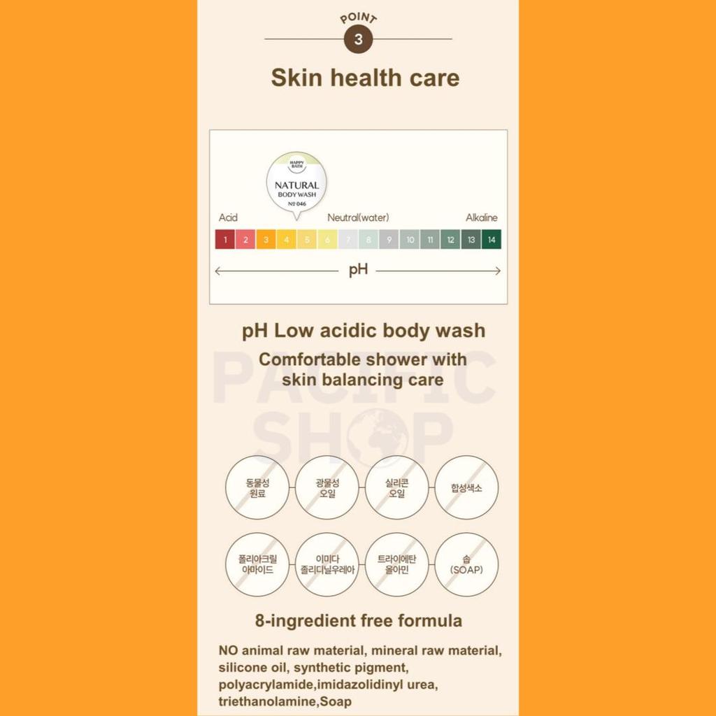 HAPPY BATH Real Gentle , Real Moist Body Wash 900ml(Babypower, Apple & Banana)