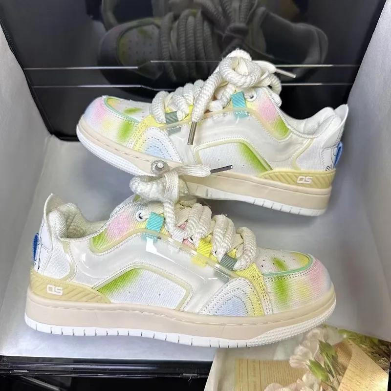 Designer Womens Sports Shoes Colorful Original Comfortable and Elegant Casual Sneakers Large Size Women's Shoes 36-44