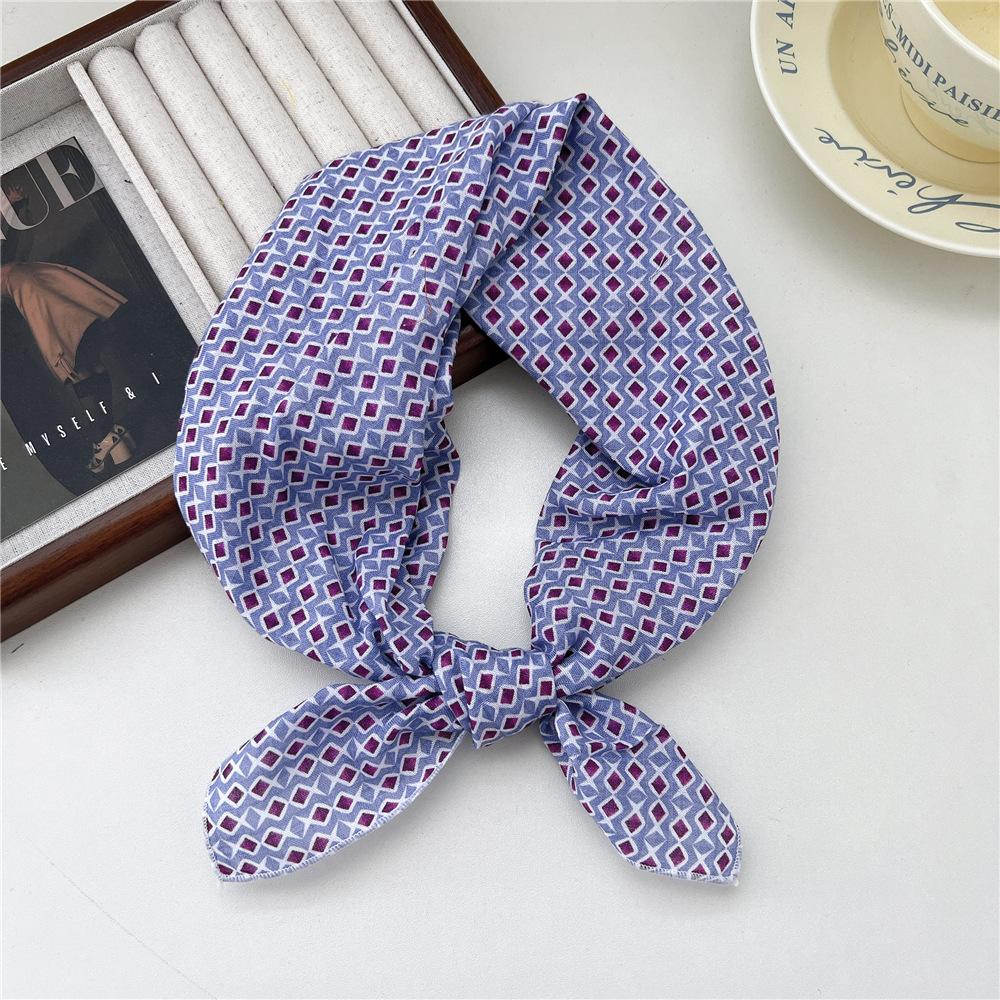 Маленький квадратный шарф из хлопка и льна, шелковый шарф, женский, весна и осень, новый стиль, художественный и универсальный, модный, темпераментный шарф-повязка на голову