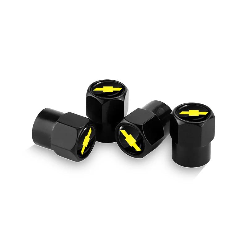 AABHE1 Car Wheel Tire Valve Stems Cap with Keychain Keyring Badge for Chevrolet Spark Captiva View Mirror Camaro Lova Aveo Auto Rear