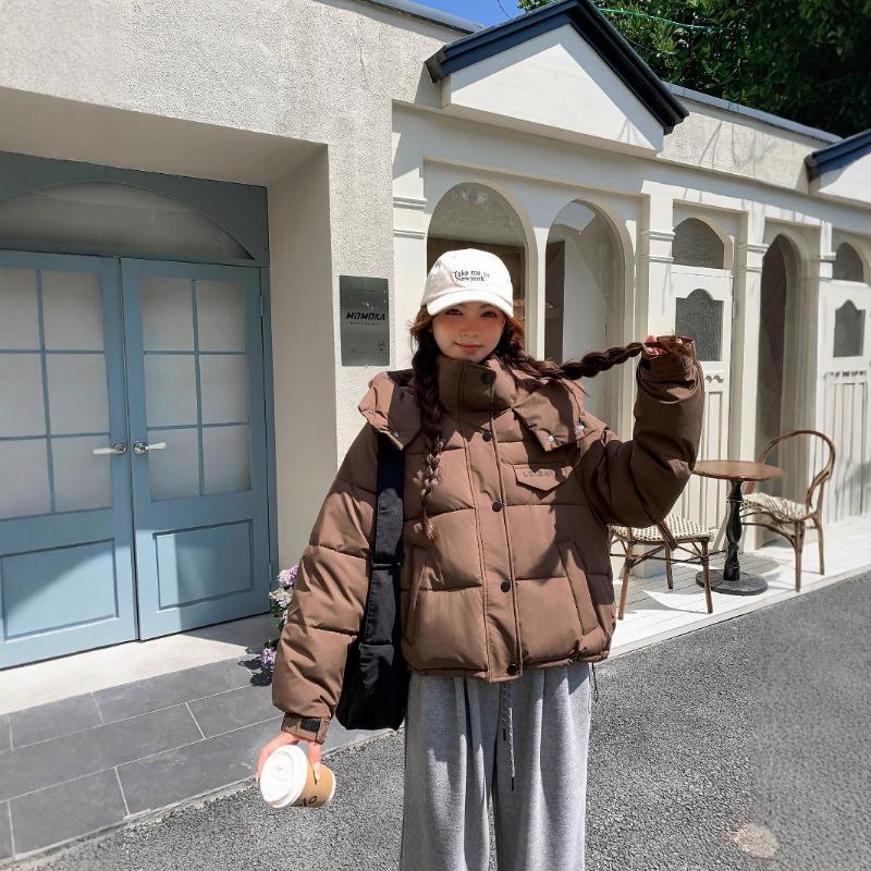 Утепленная куртка осень и зима новая утепленная куртка женская свободная утепленная куртка свободное пальто верх